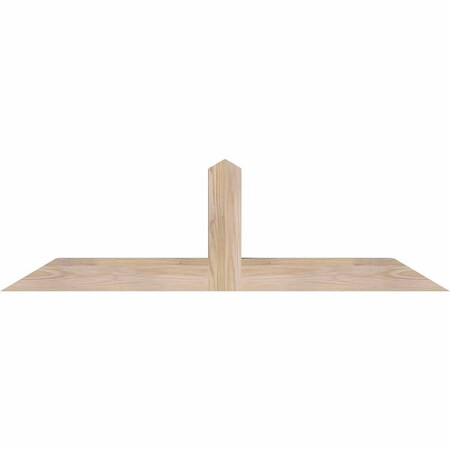 Ekena Millwork Portland Smooth Timber Gable Bracket, Douglas Fir, 48"W x 14"H x 3 1/2"D x 3 1/2"F, 7/12 Pitch GBW048X14X0404POR00SDF